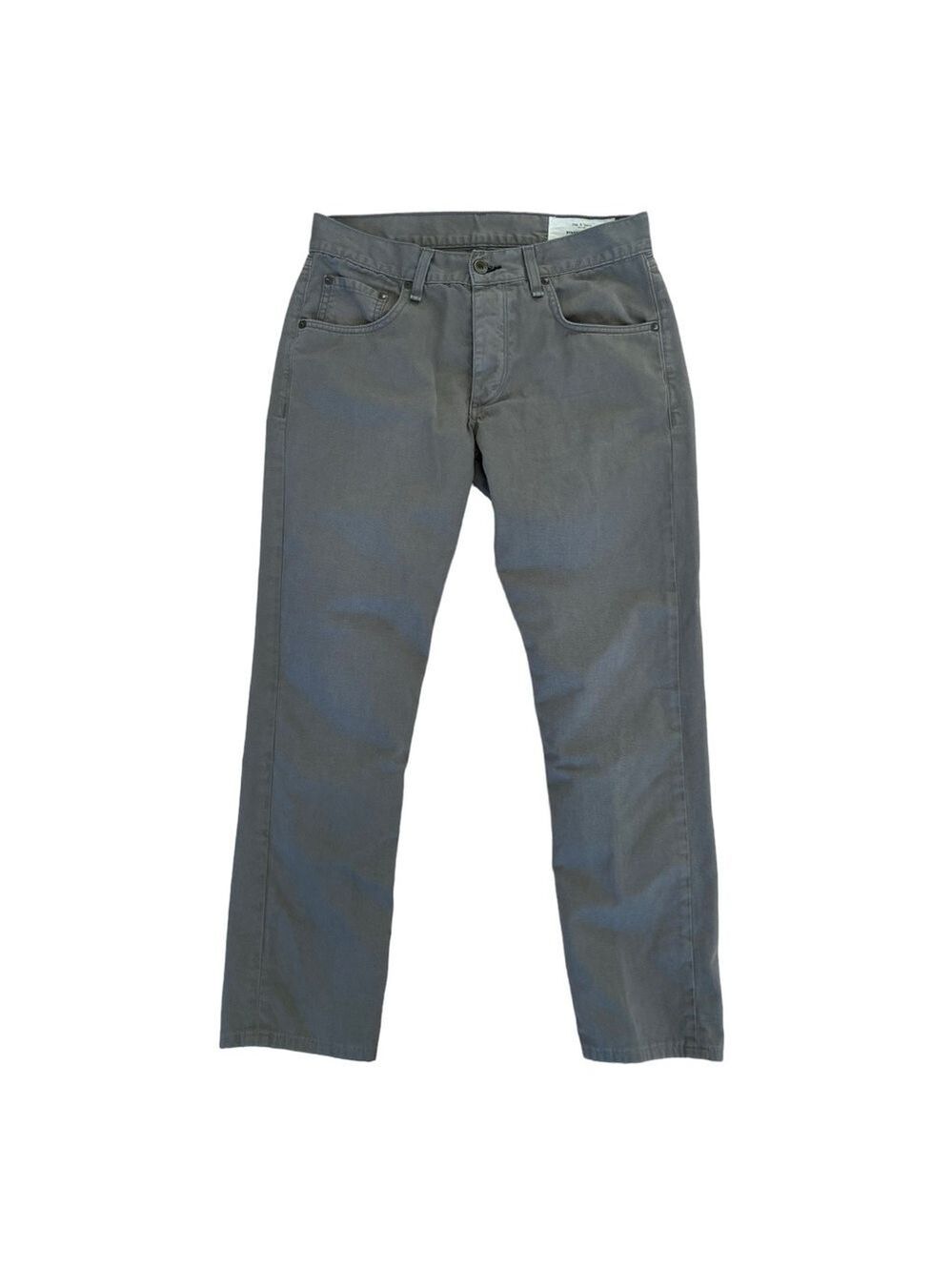 Rag & bone men tan cotton jeans pant button fly Standard Issue fit 2 slim leg 30
